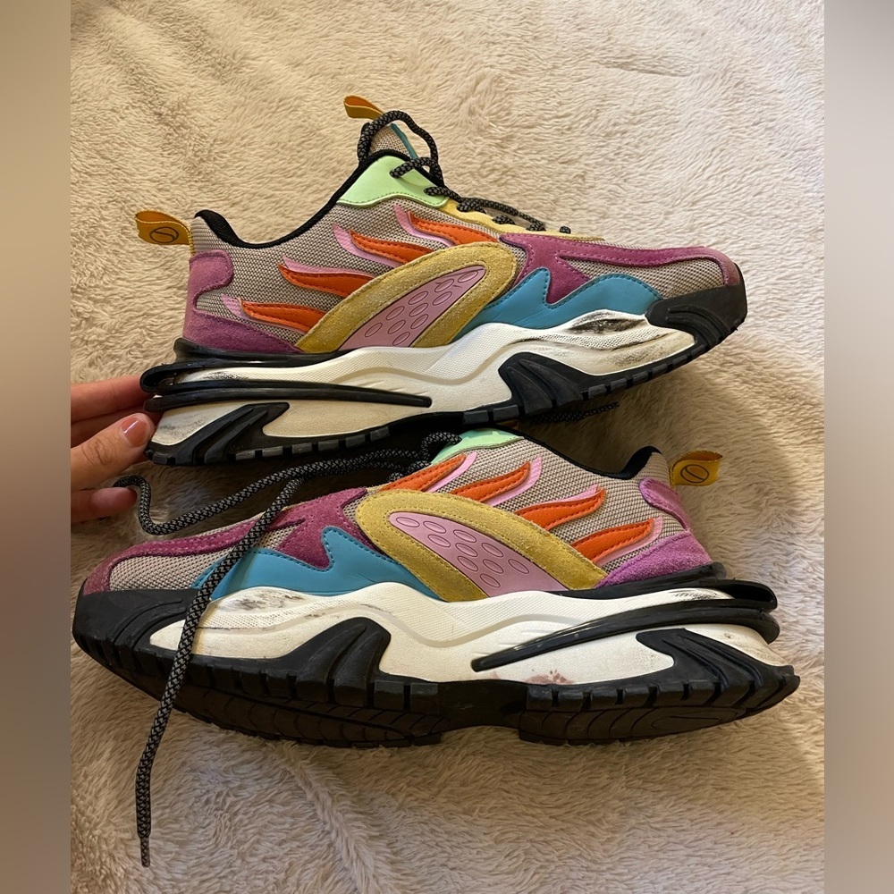 Javi Achieve Suede Designed Sneakers
